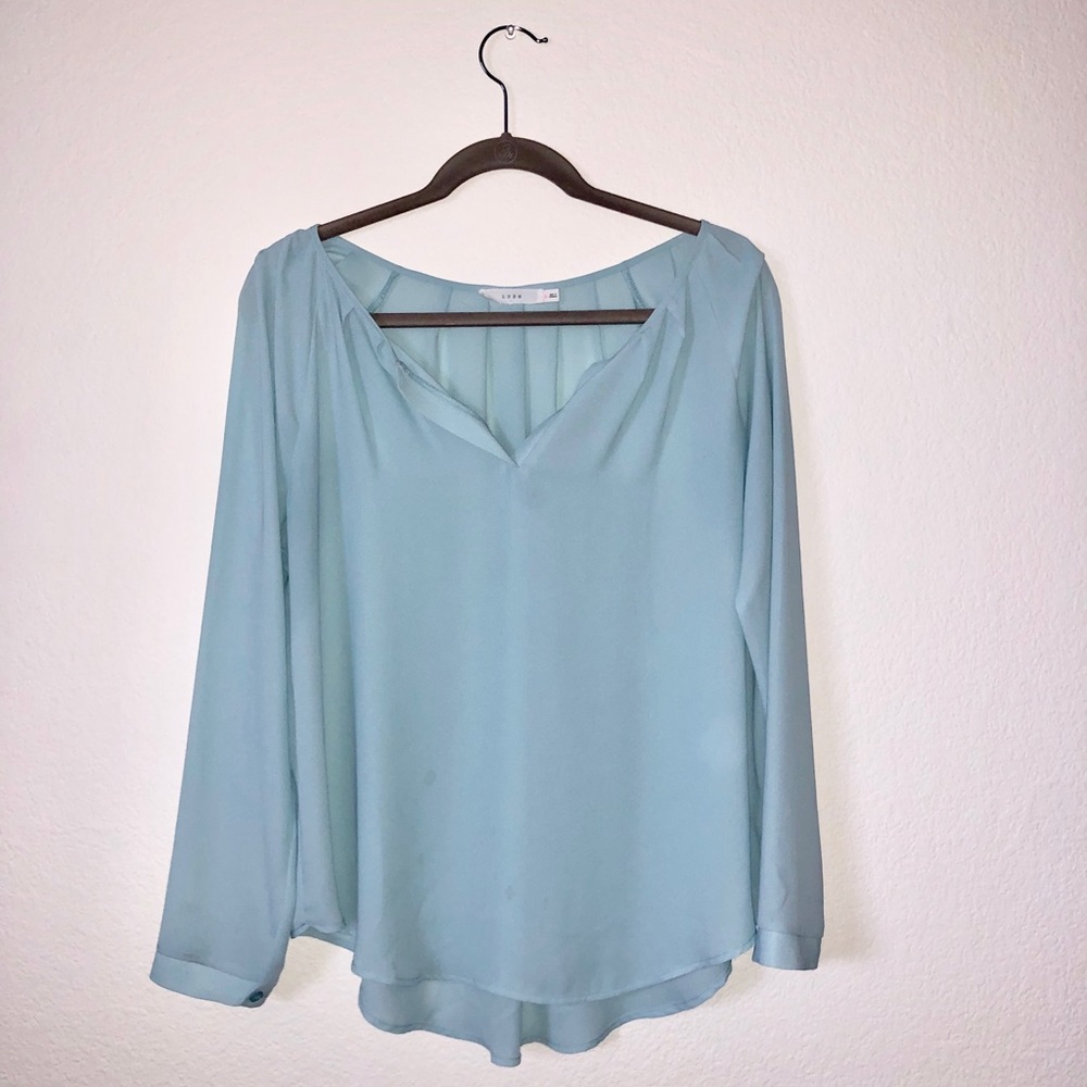 Light blue blouse